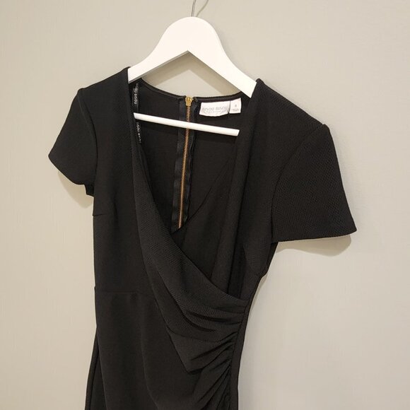 Bisou Bisou Michele Bohbot Black Dress - Size 8 - Picture 4 of 6